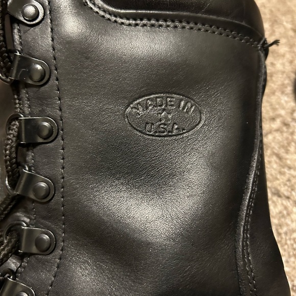 MATTERHORN MEN'S BLACK LEATHER 200 GRAM 1949 BOOTS Insulated 6.5W Made In USA - Picture 7 of 11